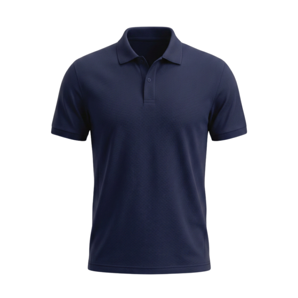 Custom polo shirt ZS089 piqué cotton short sleeve classic collar front view