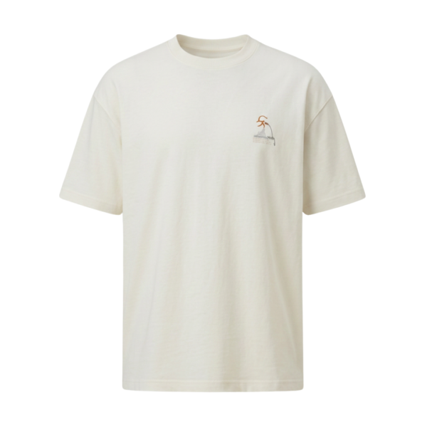 Custom cotton t-shirt ZS081 crew neck streetwear tee front view
