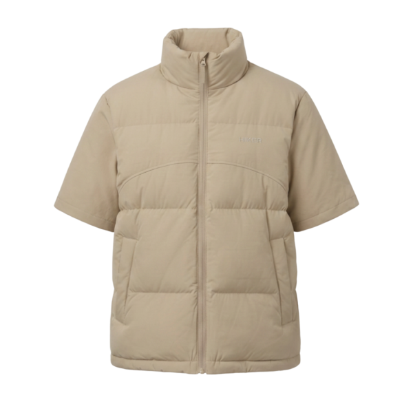 Custom puffer jacket ZS131 insulated winter streetwear outerwear front view