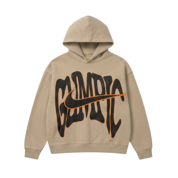 Custom hoodie ZS099 cotton fleece streetwear pullover front view