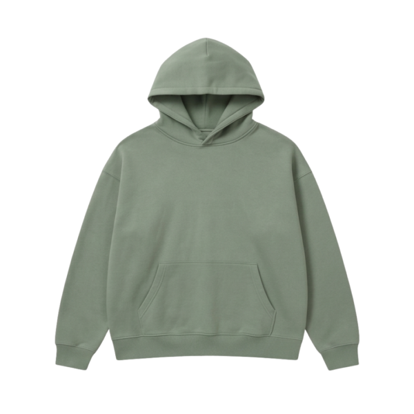 Custom hoodie ZS100 cotton fleece streetwear pullover front view