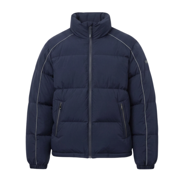 Custom puffer jacket ZS133 insulated winter streetwear outerwear front view