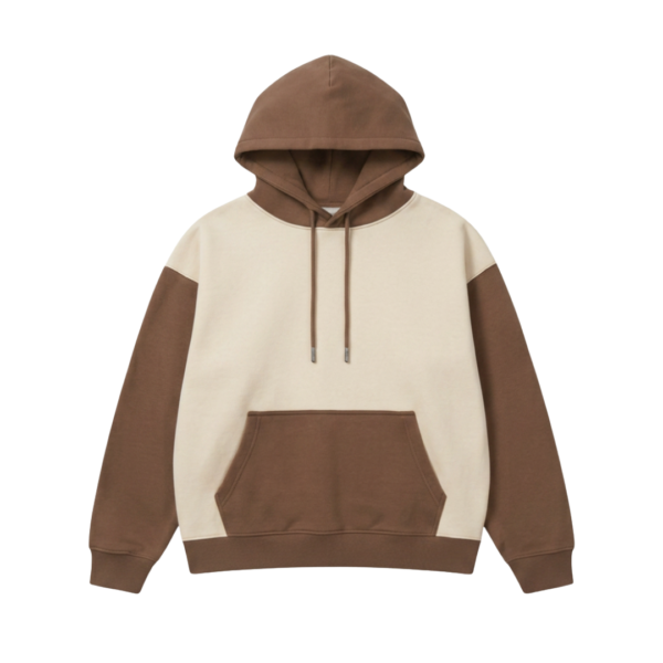 Custom hoodie ZS101 cotton fleece streetwear pullover front view