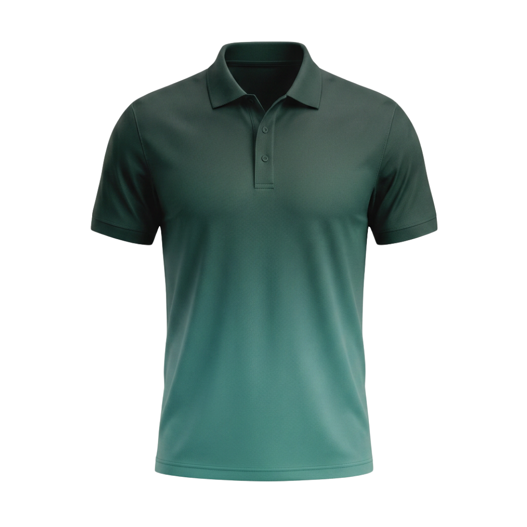 Custom polo shirt ZS093 piqué cotton short sleeve classic collar front view