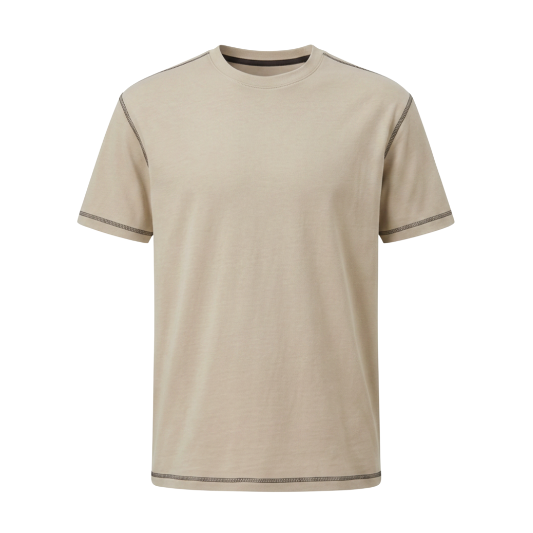 Custom cotton t-shirt ZS085 crew neck streetwear tee front view