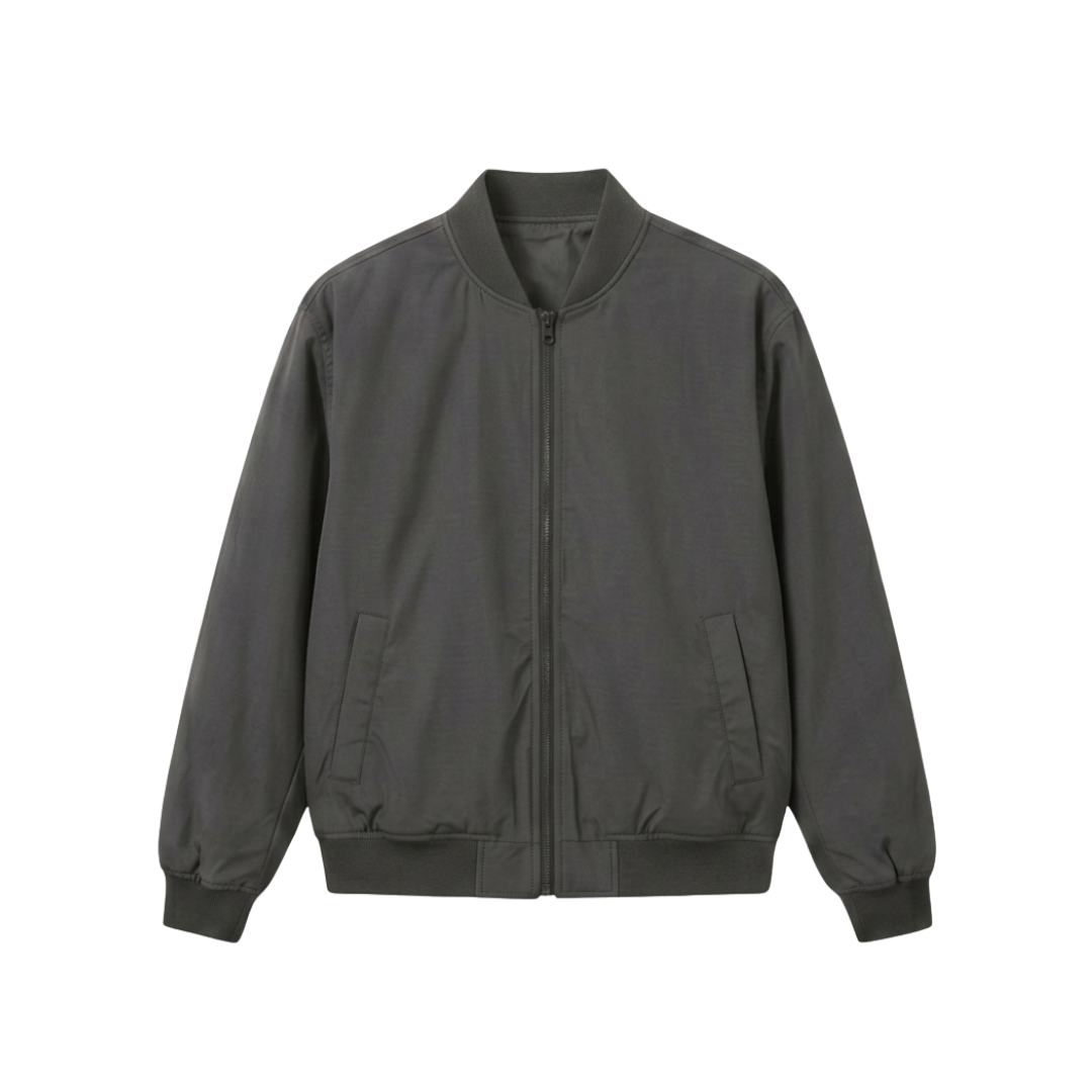Premium Custom bomber jacket ZS128 luxury streetwear outerwear front view